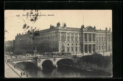 AK Berlin, Kurfürstenbrücke, Marstall