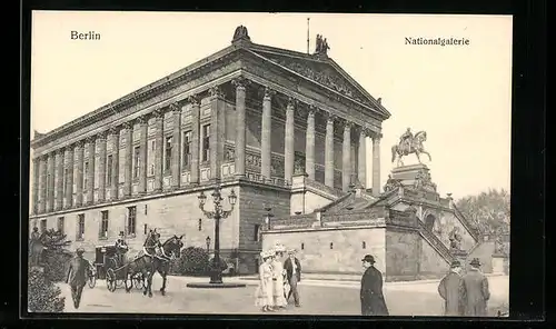 AK Berlin, Nationalgalerie bei Schönwetter