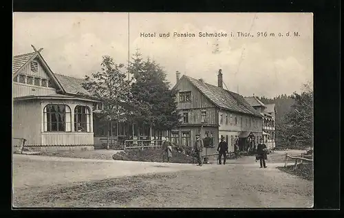 AK Schmücke i. Thür., Hotel-Pension Schmücke