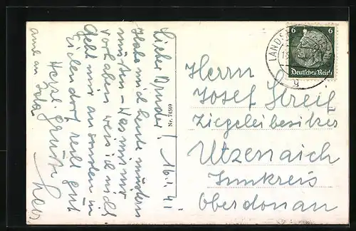 AK Landshut a.d. Isar, Panorama mit Neustadt