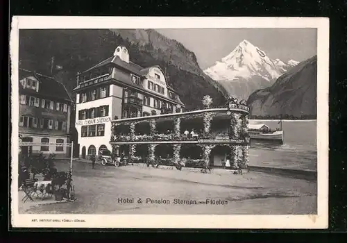 AK Flüelen, Hotel & Pension Sternen am Vierwaldstättersee