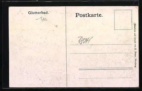 AK Glotterbad, Ortsansicht aus der Vogelschau