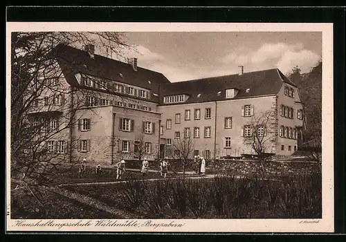 AK Bergzabern, im Garten d. Haushaltungsschule Waldmühle