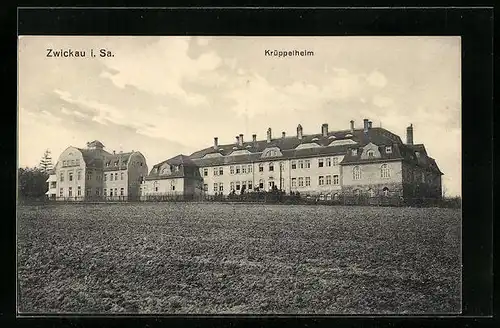 AK Zwickau i. Sa., Blick auf das Krüppelheim