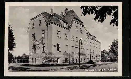 AK Eichwalde b. Berlin, Blick auf das Rathaus