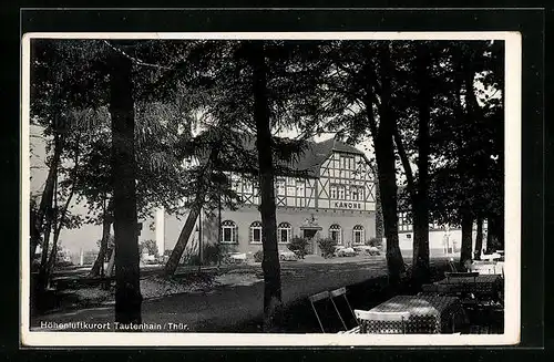 AK Tautenhain /Thür., Waldgasthaus Zur Kanone, Bes. Hermann Sörgel