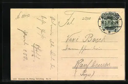 AK Wilhelmshaven, Kaiserl. Intendanturgebäude