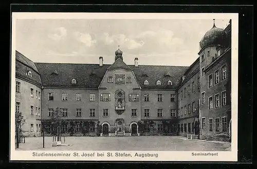 AK Augsburg, Studienseminar St. Josef bei St. Stefan, Seminarfront