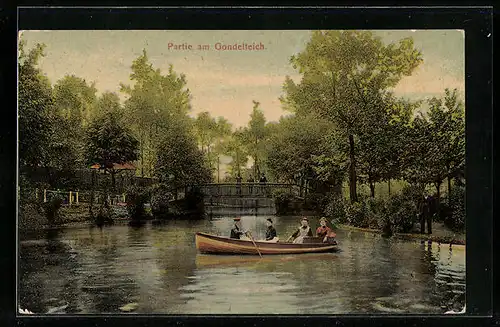 AK Mittelbach, Bootsfahrt auf dem Gondelteich