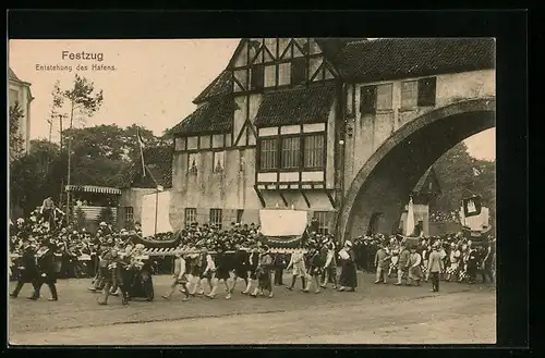 AK Hamburg, 16. Deutsches Bundesschiessen, Schützenfest, Festzug