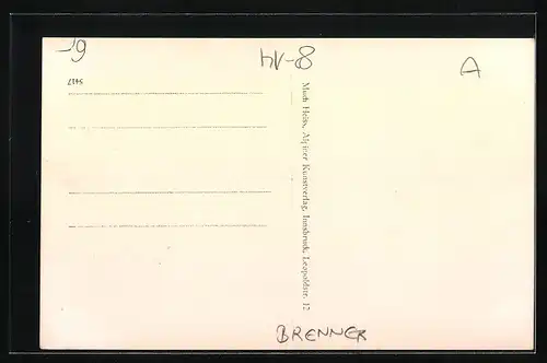 AK Brennergrenze mit Zöllnern