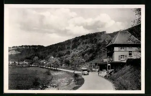 AK St. Germanshof, Zollamt an der deutsch-französischen Grenze bei St. Germanshof Kurhaus