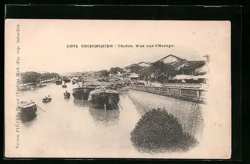 AK Cochinchine-Cholon, Vue sur l`Arroyo
