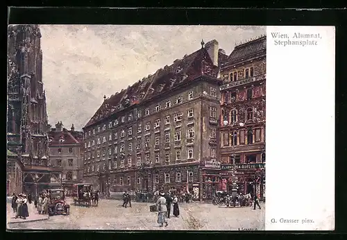 Künstler-AK Wien, Alumnat, Stephansplatz