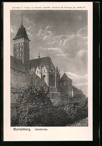 AK Marienburg / Malbork, Schlosskirche