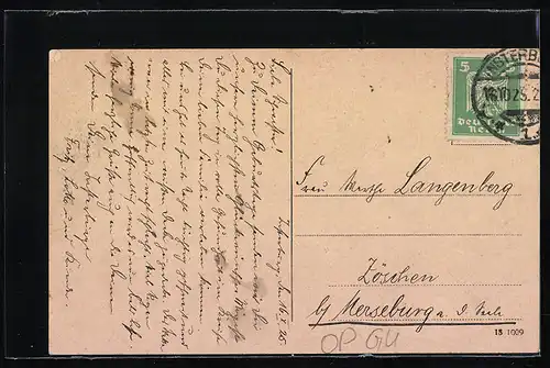 AK Insterburg, Totalansicht mit Fluss