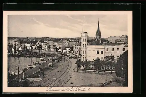 AK Swinemünde, Partie am Bollwerk