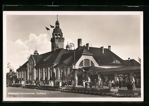 AK Swinemünde, Partie am Kurhaus