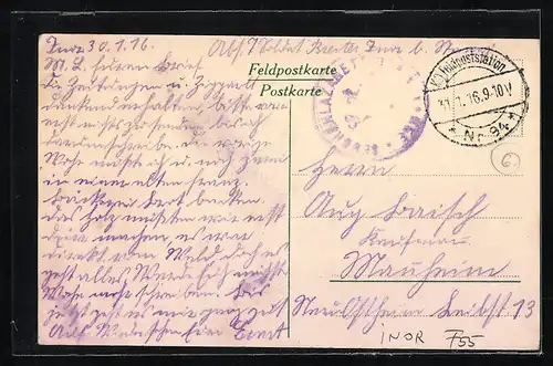 AK Inor, Seuchenlazarett am Bismarckplatz