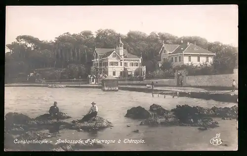 AK Constantinople, Ambassade d`Allemagne à Therapia