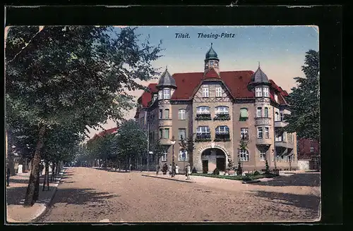 AK Tilsit, Partie am Thesing-Platz