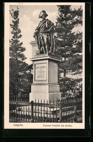 AK Liegnitz, Denkmal Friedrich des Grossen