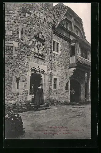 AK Orschwiller, Haupteingang und Schmiede der Hohkönigsburg