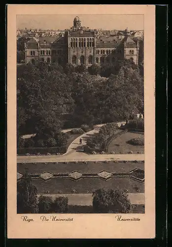 AK Riga, Blick zur Universität