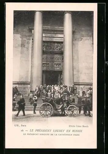 AK S. Pétersbourg, Le Président Loubet en Russie - Cathédrale Isaac
