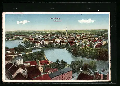 AK Insterburg, Gesamtansicht der Stadt