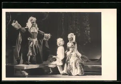 AK Salzburg, Szene aus dem Marionettentheater, Dreifaltigkeitsgasse 15