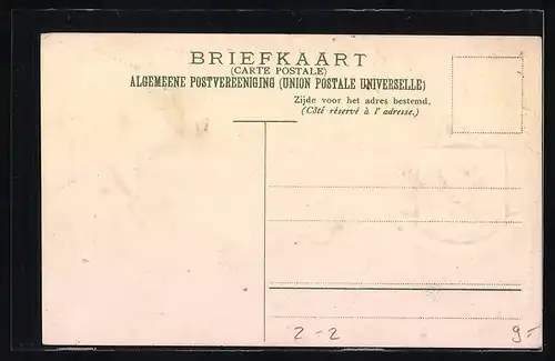 AK Briefmarken der Niederlande mit Wappen und Krone