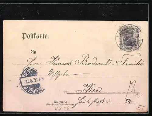 Künstler-AK Junge Dame im Kleid mit Telefon