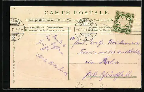 Passepartout-Lithographie München, Restaurant Platzl, Bergsteigerstiefel