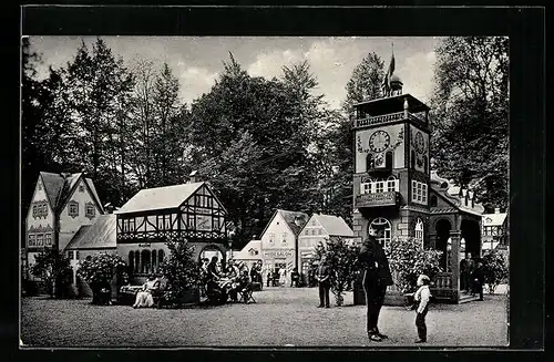AK Berlin, Schaefers Märchenstadt Liliput, Gebäude