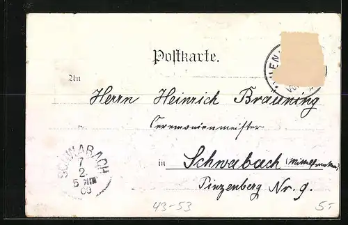 Künstler-AK München, Münchner Schäfflertanz 1900, Leonh. Bischoff 1. Reitschwinger