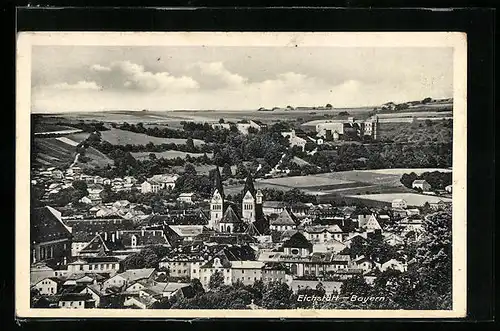 AK Eichstätt /Bayern, Teilansicht mit Kirche