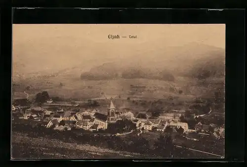 AK Elzach, Totalansicht mit Kirche