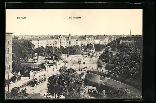 AK Berlin-Tiergarten, Lützowplatz aus der Vogelschau