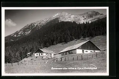 AK Lermoos, Gebäude auf der Lermooser Alm