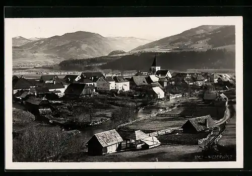 AK Niederwölz, Gesamtansicht aus der Vogelschau