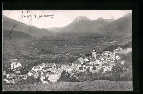 AK Liezen, Gesamtansicht mit Grimming und Umgebung