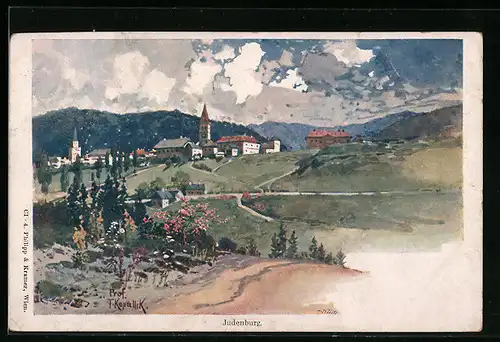 Künstler-AK Franz Kopallik: Judenburg