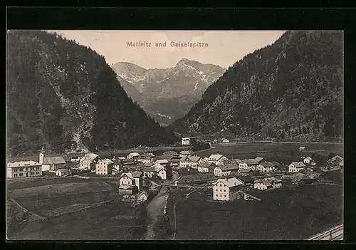 AK Mallnitz, Teilansicht mit Geiselspitze