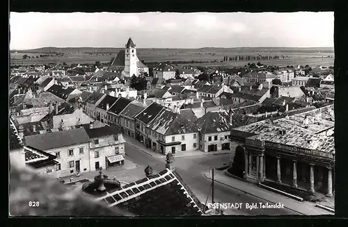 AK Eisenstadt /Bgld., Teilansicht mit Möbelhaus Gerbl und Strassenpartie
