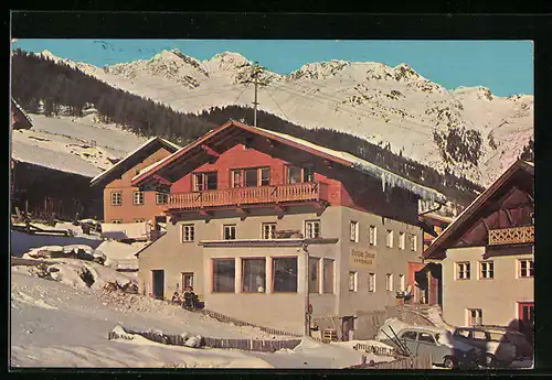 AK Sölden /Ötztal, Gasthof u. Pension Innerwald im Schnee