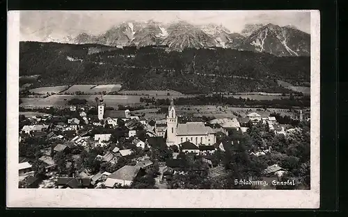 AK Schladming /Ennstal, Ortsansicht aus der Vogelschau