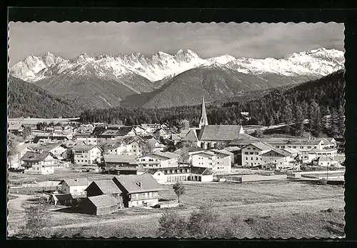 AK Seefeld, Gesamtansicht mit Kalkkögel