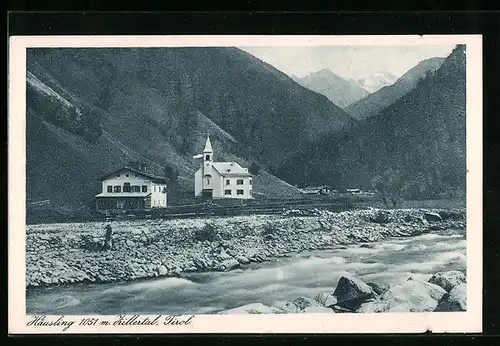 AK Häusling i. Zillertal, Ortsansicht