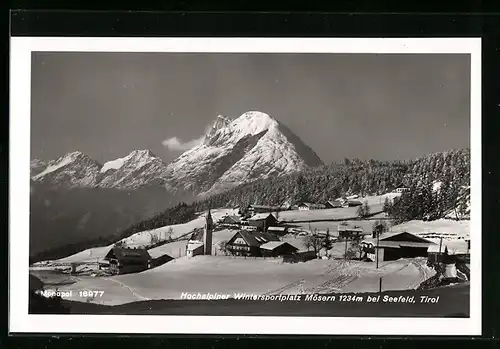 AK Mösern bei Seefeld, Hochalpiner Wintersportplatz